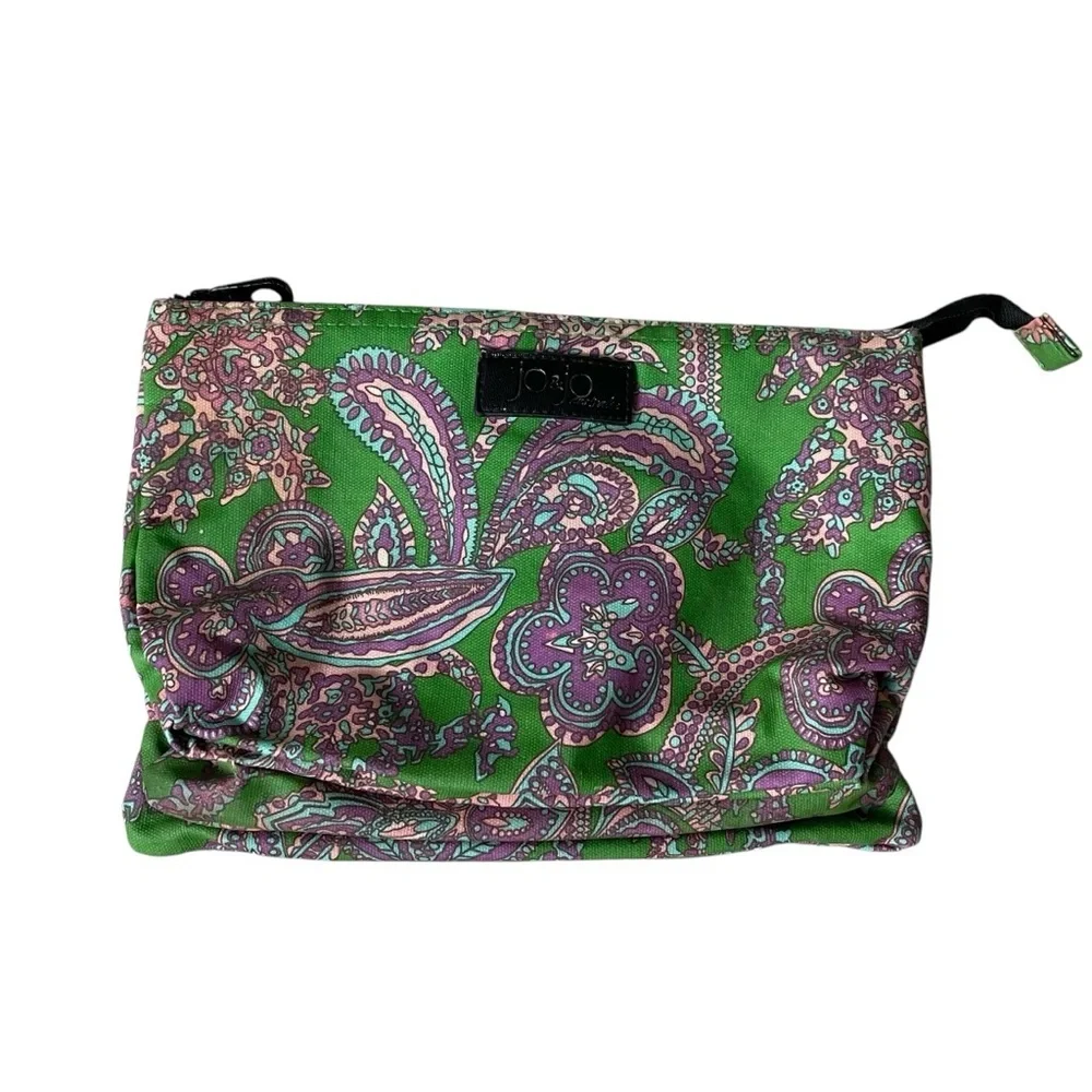 JO & JO Australia Floral Paisly Printed Toiletry Cosmetic Makeup Clutch Bag